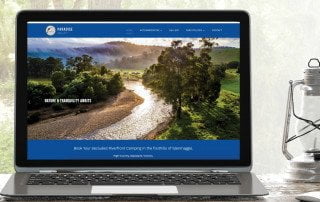 Paradise Valley Campground - Website & Logo Design - Holiday Brands